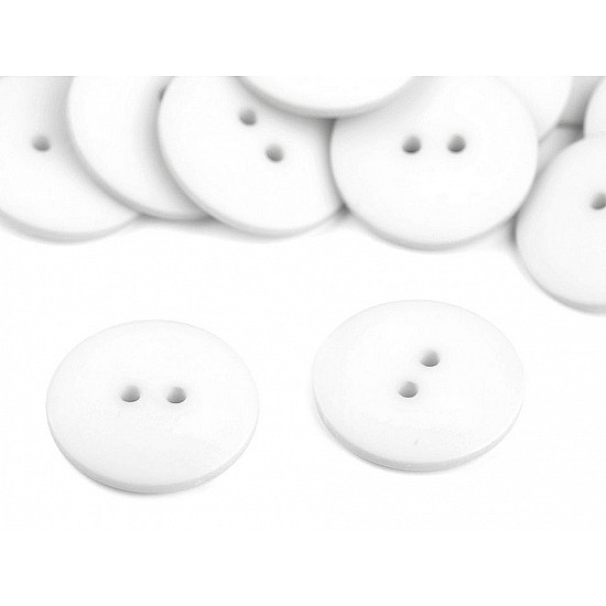 Button size 36, white, 10 pc.