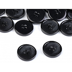 Button with fine Patina, size 36', black, 20 pc.