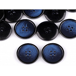 Button with fine Patina, size 40', blue dark, 20 pc.