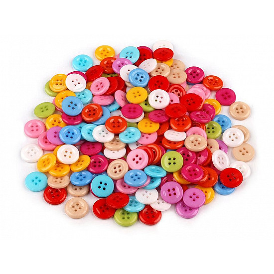 Button colorful mix size 20, 200 pc.