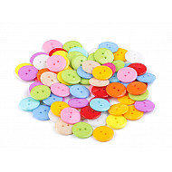 Button mix of colours size 28', mix, 100 pc.