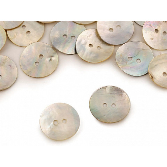 Nacre / Pearl Button size 32, 5 pc., pearl