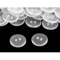 Clear Buttons size 24' washing up to 95°C, Transparent, 200 pc.