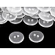 Clear Buttons size 28 washing up to 95°C, Transparent, 200 pc.