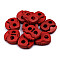 Cord Lock Stopper Toggles 20x20 mm 2-hole (package 10 pc.) - dark red