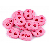 Cord Lock Stopper Toggles 20x20 mm 2-hole (package 10 pc.) - light pink