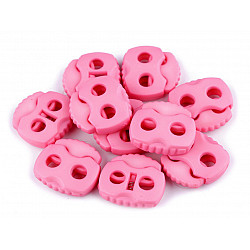 Cord Lock Stopper Toggles 20x20 mm 2-hole (package 10 pc.) - light pink