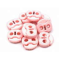 Cord Lock Stopper Toggles 20x20 mm 2-hole (package 10 pc.) - pale pink