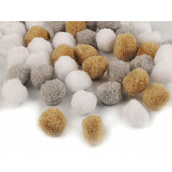 Pom Pom Ø20 mm, beige, 1 bag