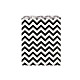 Paper Bag 13x17 cm (package 100 pc.) - white-black - chevron