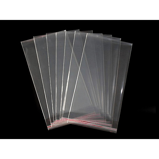 Clear Plastic Self-Adhesive Seal Bags 14x25 cm (package 100 pc.)