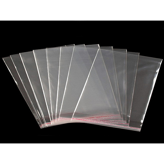 Clear Plastic Self-Adhesive Seal Bags 16x16 cm (package 100 pc.)