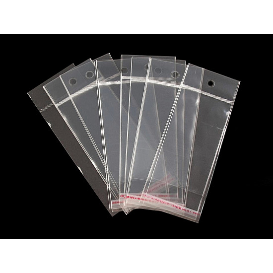 Clear Plastic Self-Adhesive Seal Bags 6x10.5 cm (package 100 pc.)