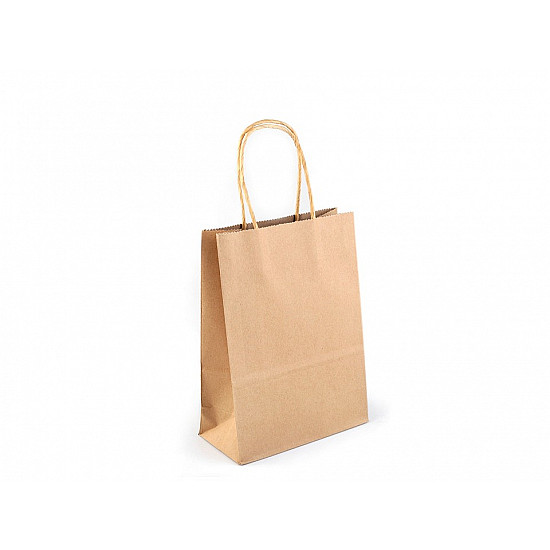 Paper Gift Bag Natural (package 12 pc.) - natural brown