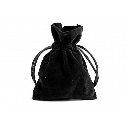 Velvet Gift Pouch 8.5x11 cm - black