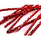 Fuzzy Chenille Wire Sticks with lurex Ø6 mm length 30 cm, red strawberry, 20 pc.