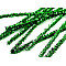 Fuzzy Chenille Wire Sticks with lurex Ø6 mm length 30 cm, grass green, 20 pc.