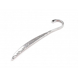 Metal Bookmark 5x85 mm, platinum