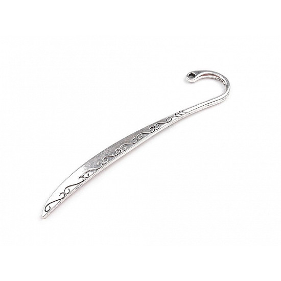 Metal Bookmark 5x85 mm, platinum