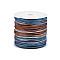 Cotton Cord / String Ø1 mm rainbow - blue - brown, 1 Buc.