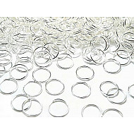 Jump Ring Ø 8 mm, silver light, 10 g