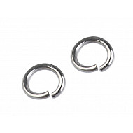 Stainless Steel Jump Ring Ø6 mm, platinum, 25 pc.