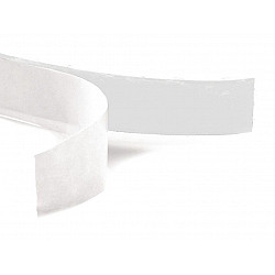 Nylon Adhesive Loop Fastener, width 20 mm, White, 25 m