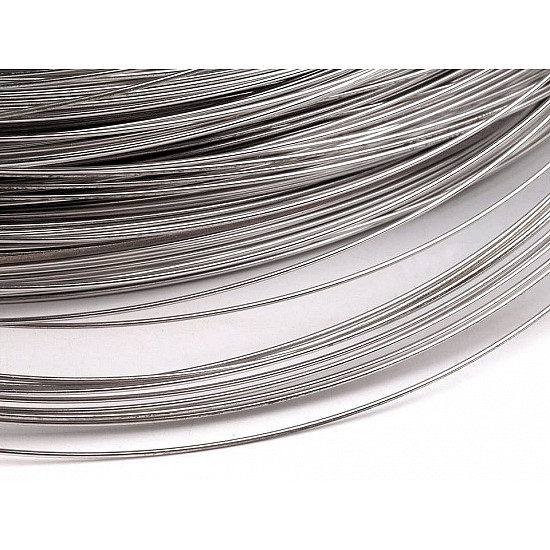 Memory wire for necklaces Ø 15cm, platinum, 20 g