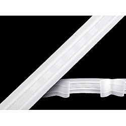 Pencil Pleat Curtain Heading Tape 2 width 25 mm, white, 50 m