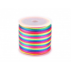 Rattail Rainbow Satin Cord Ø1 mm, 27 ml