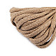 Braided Jute String width 15 mm, natural burlap, 1m