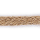 Braided Jute String width 15 mm, natural burlap, 1m