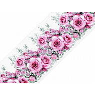 Satin Ribbon Rose, width 40 mm, pink, 22.5 m