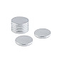 Round Magnet Ø15 mm, strong, nickel, 10 pc.