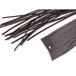 Leather String width 2 mm, 110 cm, darkbrown, 20 pc.