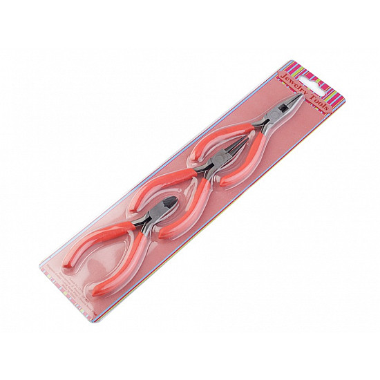 Set of Jewellery Pliers, medium red