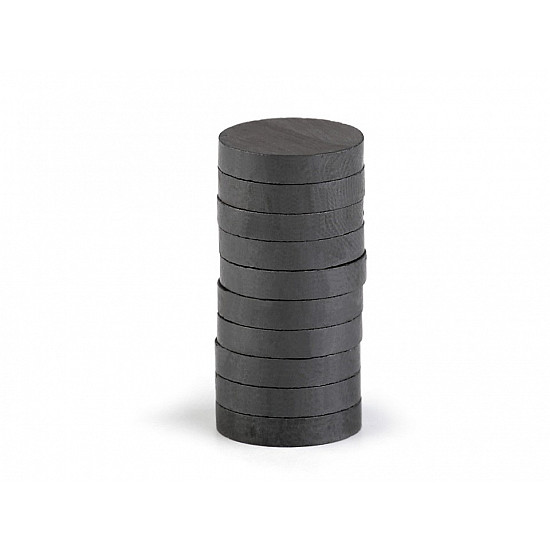 Magnet Ø15 mm, anthracite, 20 pc.