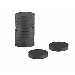 Magnet Ø20 mm, anthracite, 10 pc.