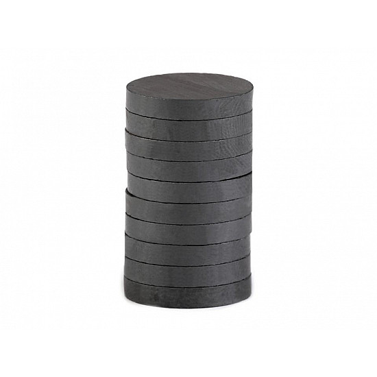 Magnet Ø20 mm, anthracite, 10 pc.