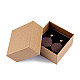 Paper Gift Box Natural 7x7 cm for Jewellery, natural brown