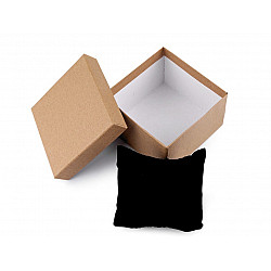 Paper Gift Box Natural 9x9 cm for Watch, natural brown