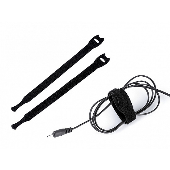 Velcro Cable Tie length 20 cm, black, 10 pc.