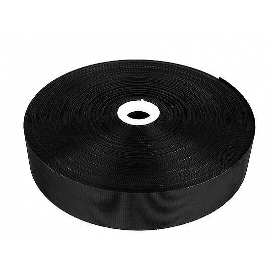 Hook and Loop Fastener Tape Low Profile width 50 mm, black, per metre