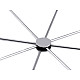 Wire Star / Snowflake for Beading DIY Ø10 cm, platinum, 2 pc.