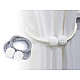 Lanticy Curtain Tiebacks, 2 Pcs Curtains Buckle Drapes Magnetic, beige, 2 pc.