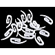 Plastic Hook for Curtains, white, 50 pc.