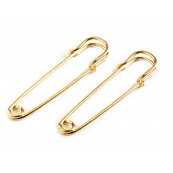 Decorative Safety Pin 13x65 mm, gold