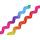 Ric Rac Ribbon Rainbow width 6 mm, multicolor, 1 m