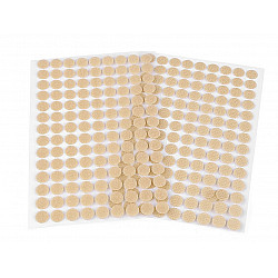 Hook And Loop Self Adhesive Circles / Dots Ø10 mm, lightbeige