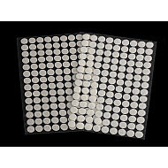 Hook And Loop Self Adhesive Circles / Dots Ø10 mm, creamy light